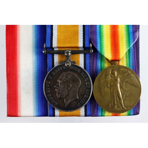 601 - BWM & Victory Medal (2083 Pte C Bennett R.W.Kent.R) missing 1915 Star