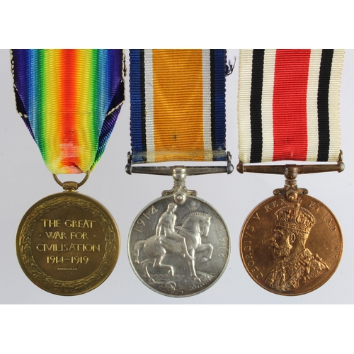 602 - BWM & Victory Medal (209992 Cpl E J Hunt RAF) GV (crowned) Special Constabulary Medal (John Hunt). W... 