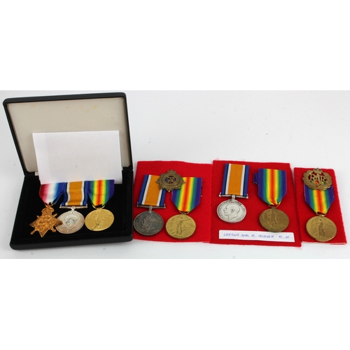 605 - BWM & Victory Medal (255969 Spr R Hobbs RE) with another Pair (A-326825 Pte P Simpkins ASC), Victory... 