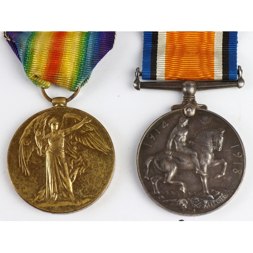 609 - BWM & Victory Medal (300190 Pte F Jackman R.War.R) Lived Paddington W.2. Served 2/7th Bn. Later Roya... 