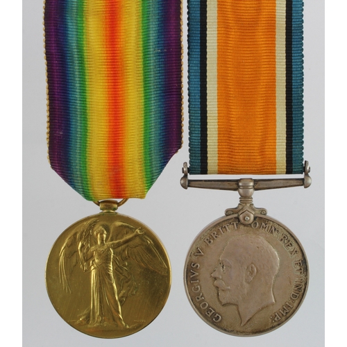 613 - BWM & Victory Medal (337215 Spr E Marriott RE)