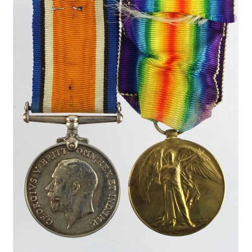 616 - BWM & Victory Medal (35805 Pte I C Capps Notts & Derby Regt) with research, born Nottingham. Wounded... 