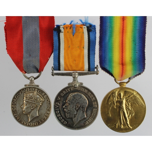 620 - BWM & Victory Medal (400404 Pte E Rutland Essex R) and Imperial Service Medal GVI (Edward Rutland). ... 