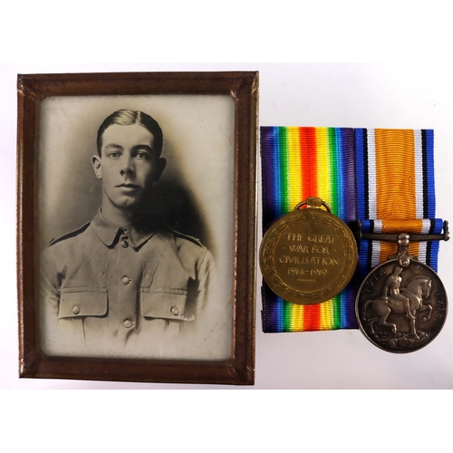 622 - BWM & Victory Medal (50413 Pte G Auckland Linc R) Killed in Action 18th Sept 1918 with the 7th Bn. B... 