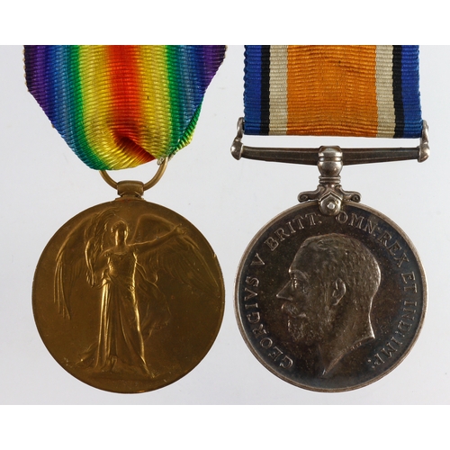 625 - BWM & Victory Medal (53582 Gnr C R Forth RA) Died 27/7/1915 with 81st Bty RFA. On the Basra Memorial... 