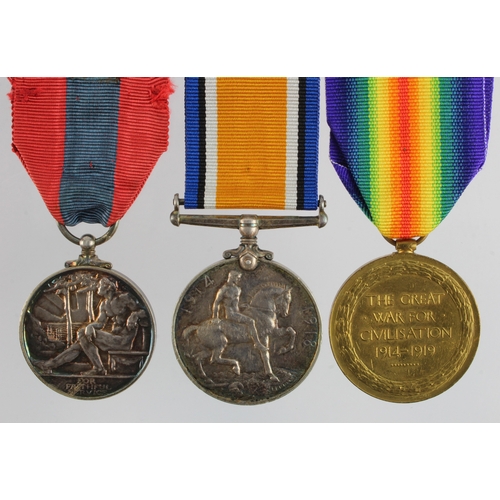 629 - BWM & Victory Medal (9984 Pte A S Gore The Queens R) and QE2 Imperial Service Medal (Arthur Sargent ... 