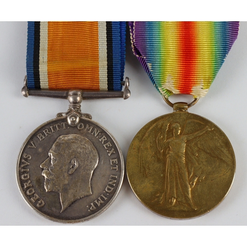 637 - BWM & Victory Medal (P-6722 L.Cpl C F Fisk MFP)