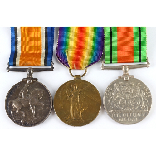 643 - BWM & Victory Medal + Defence Medal (5399 Pte A Hayward 6-London R)   (3)