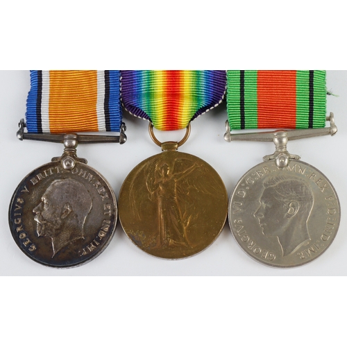 644 - BWM & Victory Medal + Defence Medal (G-14151 Pte W Walker R.Suss.R) served 9th and 7th Bn's   (3)