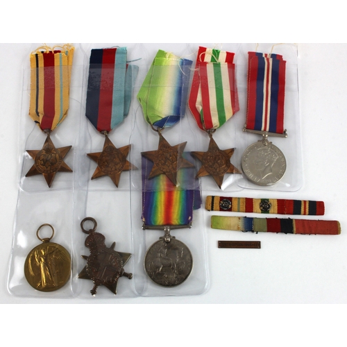 674 - Family medals - 1915 Star Trio (M.12432 T Moodie ERA.4.RN) born Largs, Ayrshire. Plus his sons 1939-... 