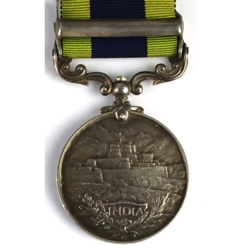 699 - IGS GV with North West Frontier 1930-31 clasp (1424987 Gnr M Hunt RA). Served 4th Light Battery RA. ... 