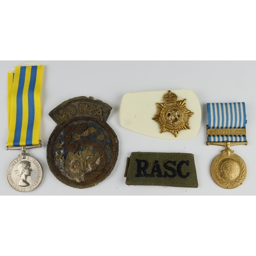 709 - Korea Medal QE2 (T/22625636 Dvr L J Webb RASC) with boxed UN Korea Medal, plus several original docu... 