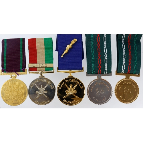 742 - Oman medals inc Royal Guard, General Service Dhofar, Sultan Qaboos anniversary etc.