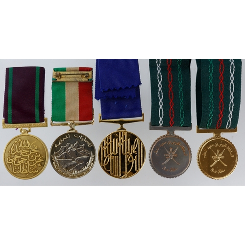 742 - Oman medals inc Royal Guard, General Service Dhofar, Sultan Qaboos anniversary etc.