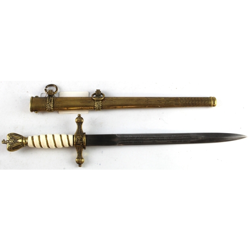 75 - German kriegsmarine officers dagger made by E.Bonsman Solingen.