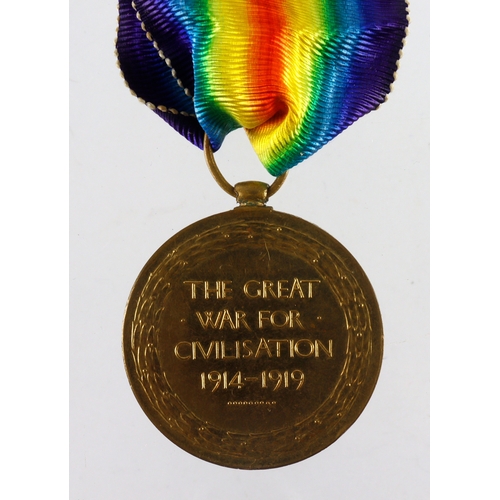 794 - Victory Medal (16200 Pte J Gallifant Essex R) served 11th Bn. Died of Wounds 30/6/1918, buried Lijss... 