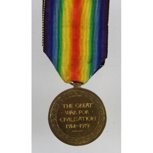 804 - Victory Medal (Lieut H L Todd) RE. Lived Sunderland. Also served Merchant Navy. Copy of a related We... 