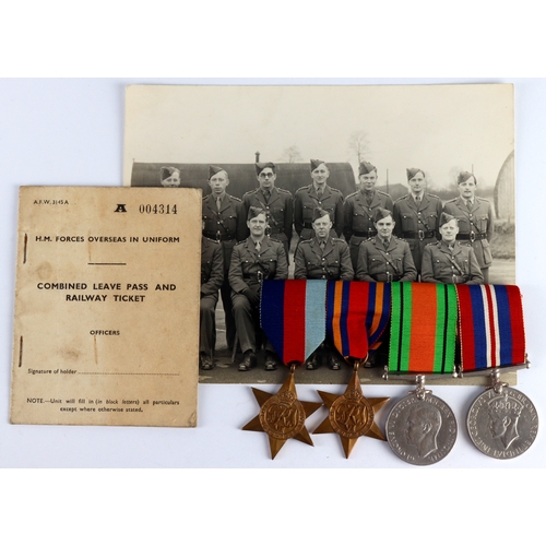 823 - WW2 officers group to Major James Bertle Taylor, Gurkha Rifles with 1939-45 star, Burma star Defence... 