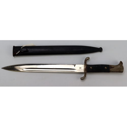 84 - German WW2 fireman’s dress dagger in scabbard.