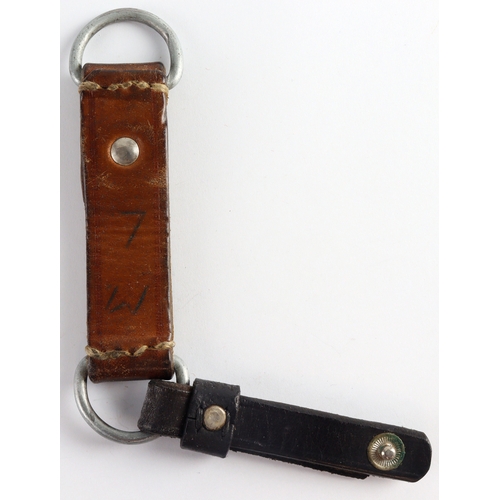 85 - German WW2 leather dagger hanger strap.