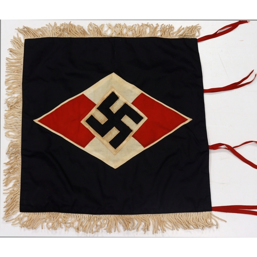 923 - German HJ Wall pennant or Trumpet banner, service wear.