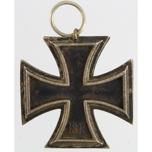 933 - German Iron Cross 2nd Class WW2, no ribbon, maker marked '4'