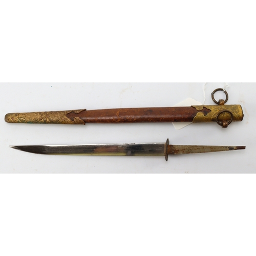 96 - Japanese naval Officers short sword, no grip, otherwise complete.