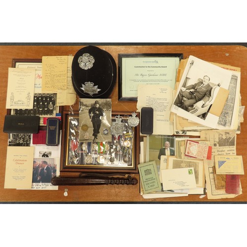 746 - Police interest - an excellent original estate lot - MBE (Civil), Defence Medal and QE2 Police LSGC ... 