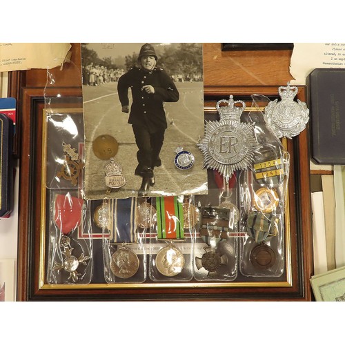 746 - Police interest - an excellent original estate lot - MBE (Civil), Defence Medal and QE2 Police LSGC ... 