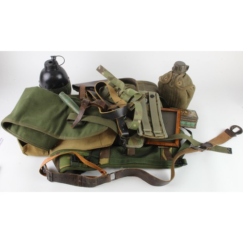 374 - Military equipment mostly WW2 large crate full.