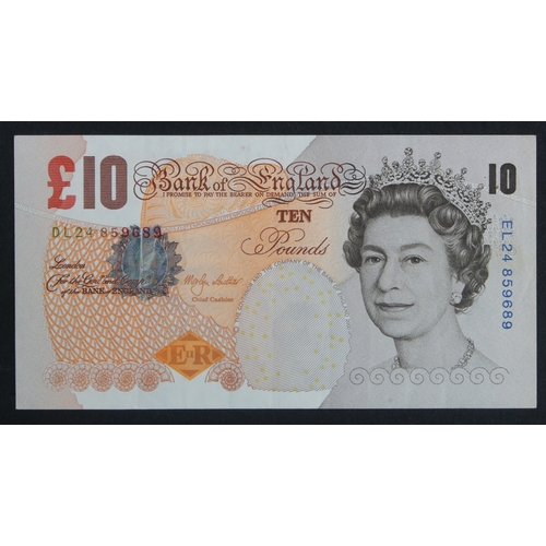 112 - ERROR Lowther 10 Pounds issued 2000, an exceptionally scarce PREFIX error on a COLUMN SORT note, mis... 