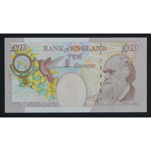 112 - ERROR Lowther 10 Pounds issued 2000, an exceptionally scarce PREFIX error on a COLUMN SORT note, mis... 