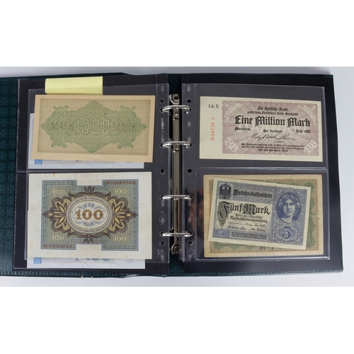 1156 - World (105), collection in album including Austria 500 Schilling 1965 (2), Germany 100 Deutsche Mark... 