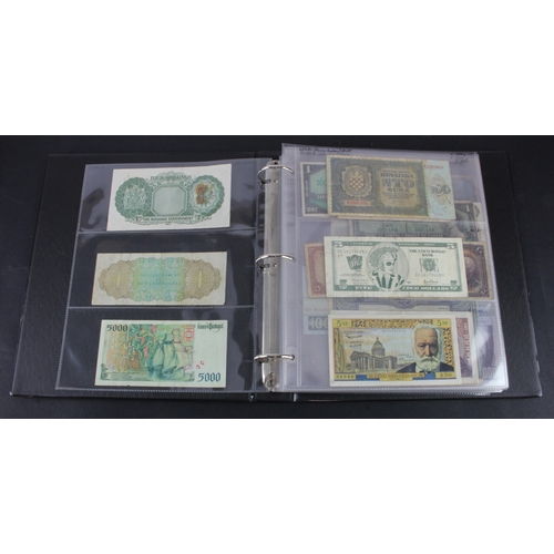 1160 - World (132), collection in album including Bahamas 4 Shillings, British Honduras 1 Dollar 1961, Leba... 