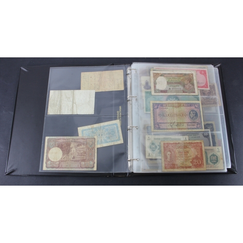 1171 - World (78), collection in album including Ceylon 5 Rupees 1942, Malta 1 Shilling, 2 Shillings & 10 S... 