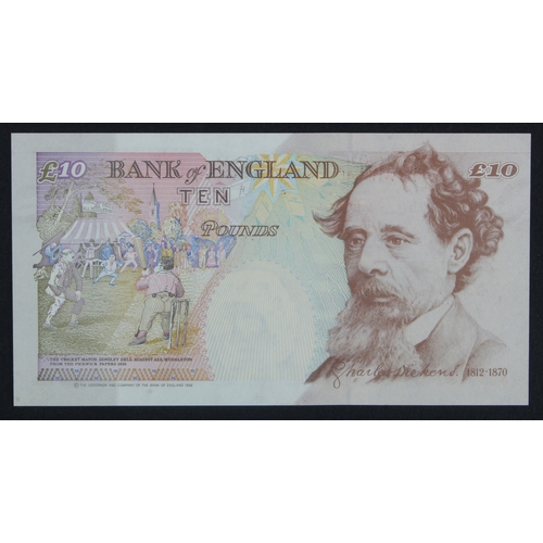 178 - Lowther 10 Pounds (B384) issued 1999, FIRST RUN 'KL01' prefix, LOW serial KL01 000858 (B382, Pick386... 