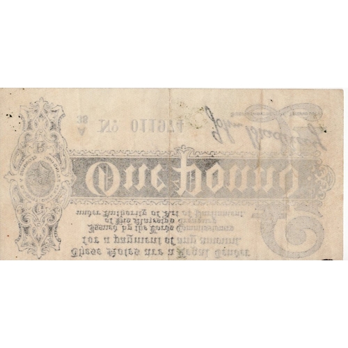 18 - Bradbury 1 Pound (T3.3) issued 1914, scarce with the entire word 'POSTAGE' seen across the centre of... 