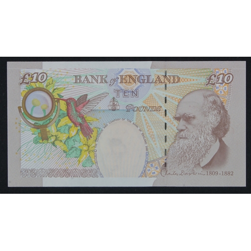 180 - Lowther 10 Pounds (B390) issued 2000, FIRST RUN 'AA01' prefix (ex Debden C157) with HIGH serial numb... 