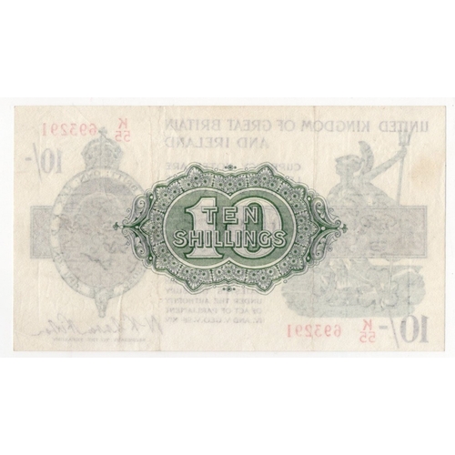 35 - Warren Fisher 10 Shillings (T30) issued 1922, serial K/55 693291 (T30, Pick358) pressed VF+, looks b... 