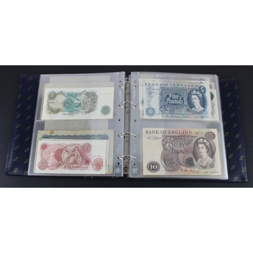 49 - Bank of England & Treasury (87), collection in album with slip case, Bradbury 1 Pound & 10 Shillings... 