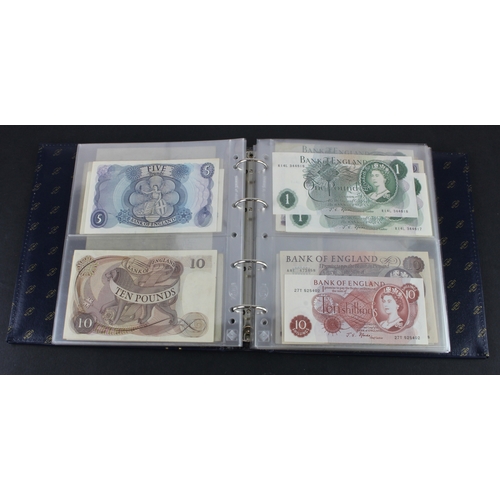 49 - Bank of England & Treasury (87), collection in album with slip case, Bradbury 1 Pound & 10 Shillings... 