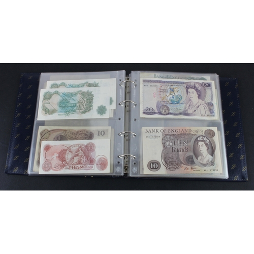 49 - Bank of England & Treasury (87), collection in album with slip case, Bradbury 1 Pound & 10 Shillings... 