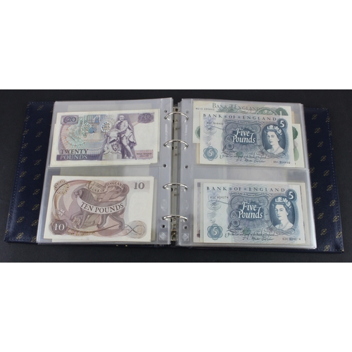 49 - Bank of England & Treasury (87), collection in album with slip case, Bradbury 1 Pound & 10 Shillings... 