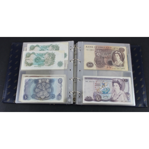 49 - Bank of England & Treasury (87), collection in album with slip case, Bradbury 1 Pound & 10 Shillings... 