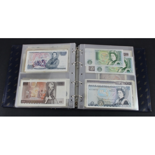 49 - Bank of England & Treasury (87), collection in album with slip case, Bradbury 1 Pound & 10 Shillings... 