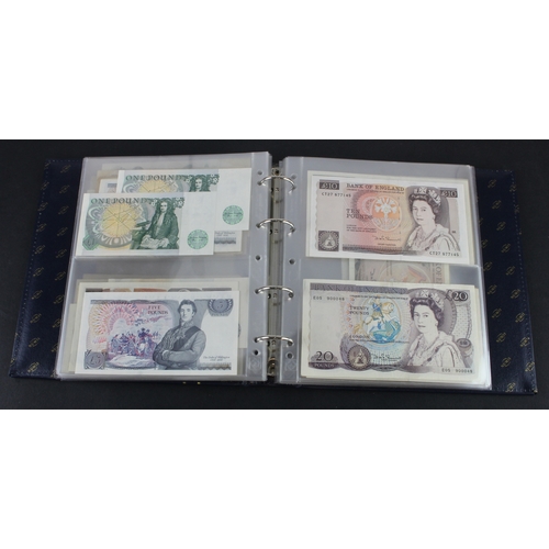 49 - Bank of England & Treasury (87), collection in album with slip case, Bradbury 1 Pound & 10 Shillings... 