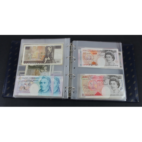 49 - Bank of England & Treasury (87), collection in album with slip case, Bradbury 1 Pound & 10 Shillings... 