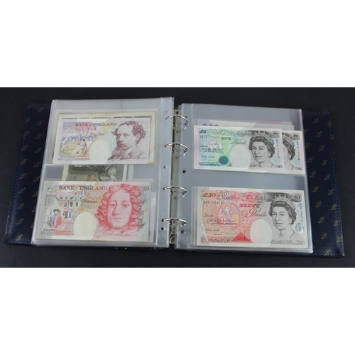 49 - Bank of England & Treasury (87), collection in album with slip case, Bradbury 1 Pound & 10 Shillings... 