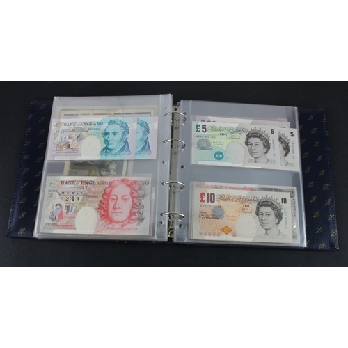 49 - Bank of England & Treasury (87), collection in album with slip case, Bradbury 1 Pound & 10 Shillings... 