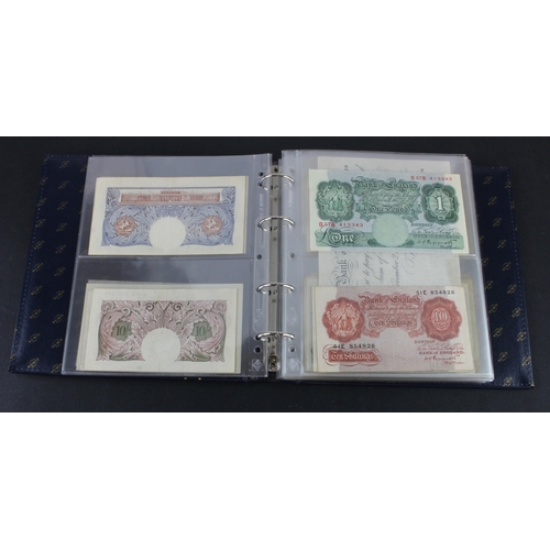 49 - Bank of England & Treasury (87), collection in album with slip case, Bradbury 1 Pound & 10 Shillings... 